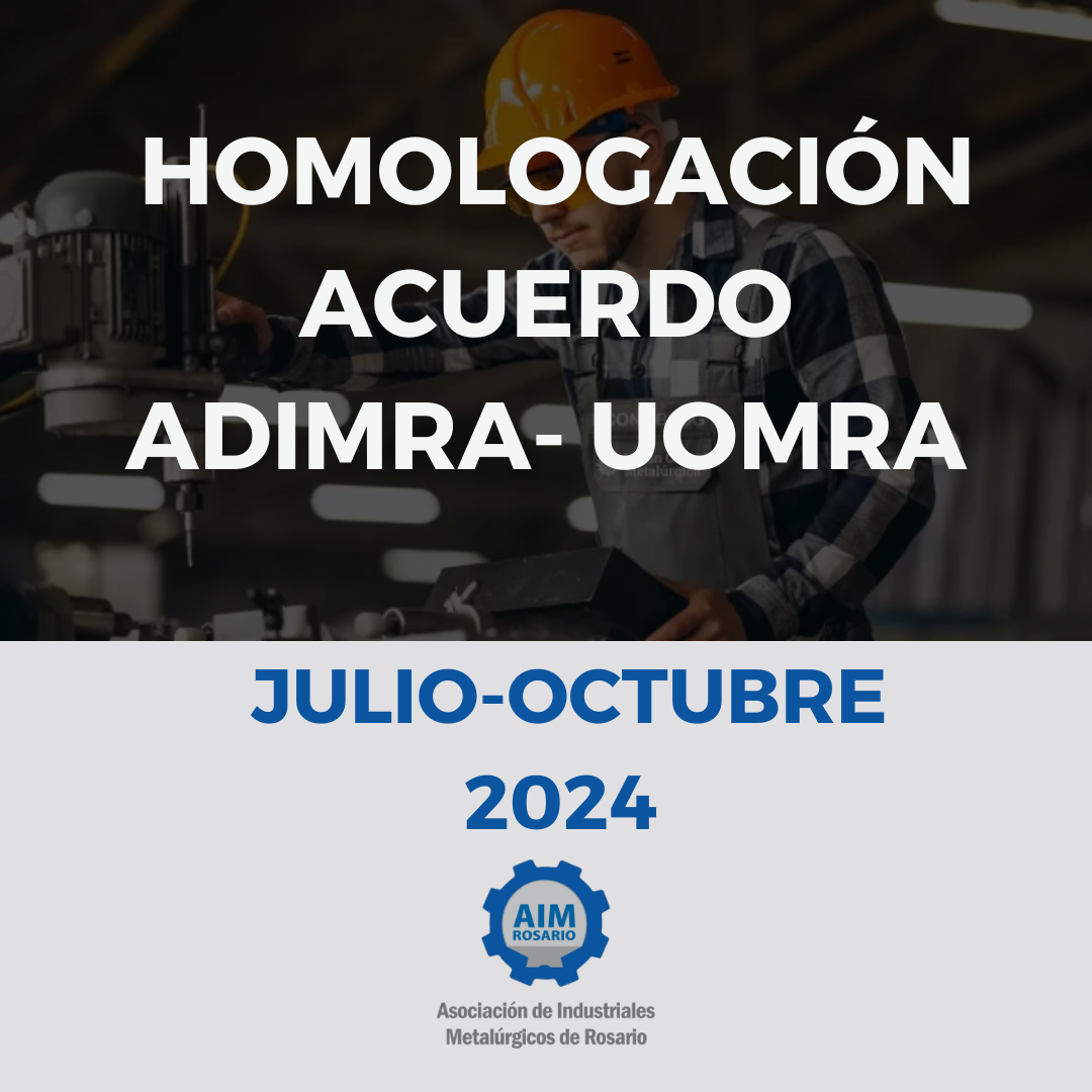 Homologation salary agreement July-October 2024